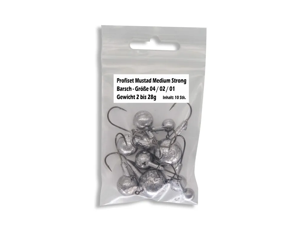 SX Profiset Mustad Medium Strong Barsch Größe 04/02/01 Gewicht 2-28g Nízká Cena