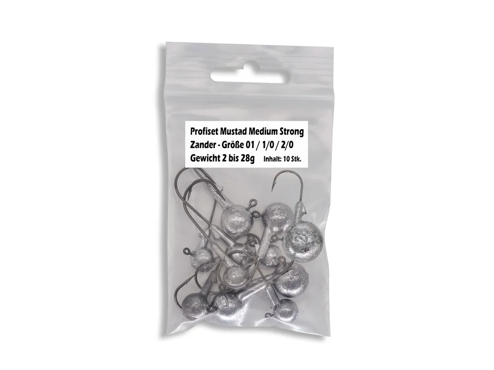 Nejlepší Cena SX Profiset Mustad Medium Strong Zander Größe 01 / 1/0 / 2/0 Gewicht 2-28g