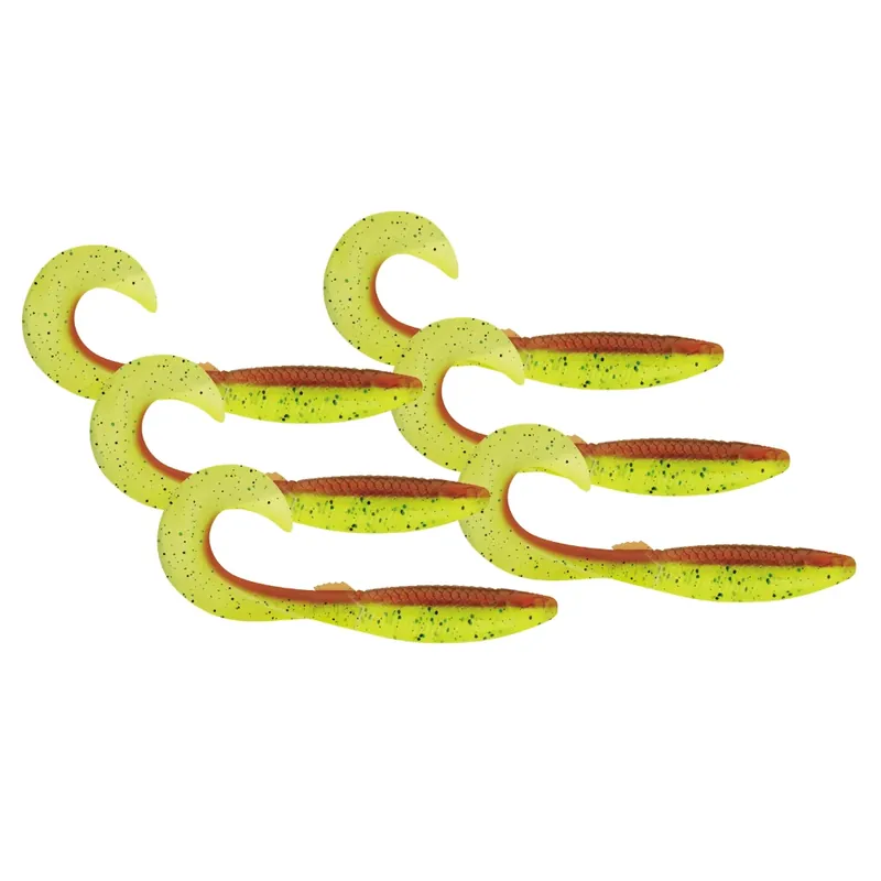Finální Výprodej Rapala Crushcity The Curl 10cm 7g Motoroil Chartreuse 6 Stück Zander