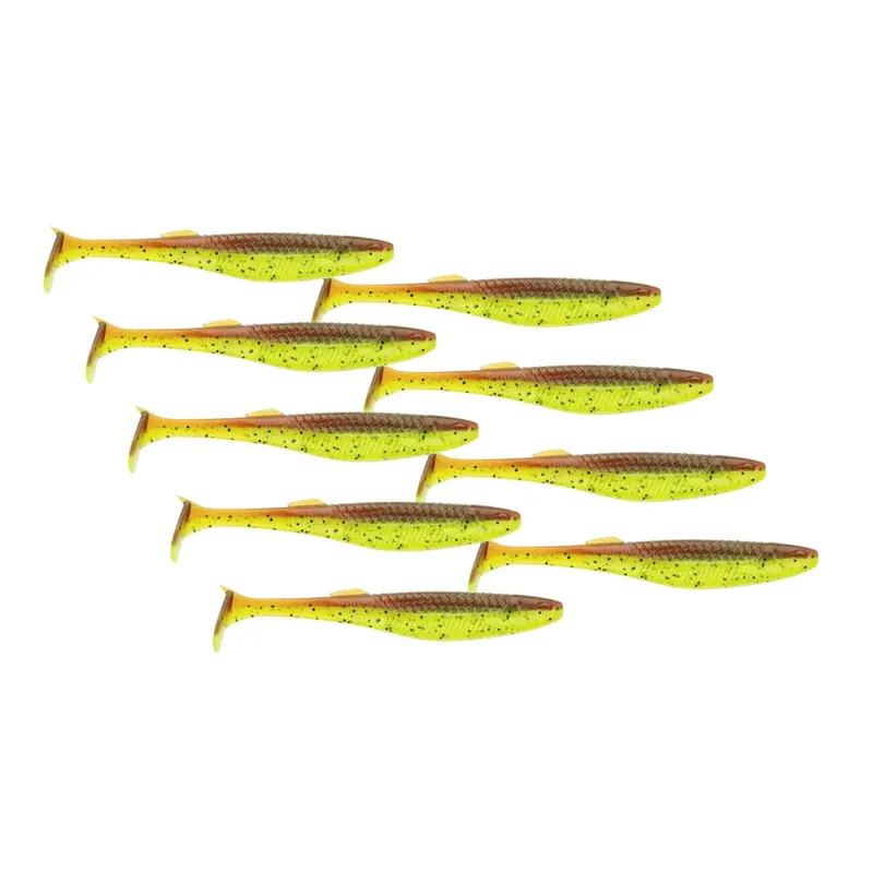 Rapala Crushcity The Kickman 6,3cm 2g Motor Oil Chartreuse 9 Stück Barsch Levný