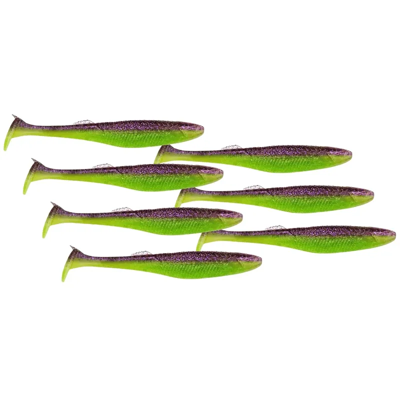 Rapala Crushcity The Kickman 10cm 6,5g Purple Chartreuse 7 Stück Zander Hit Sezóny