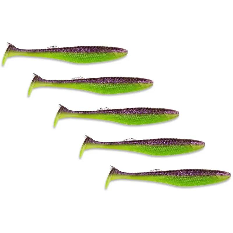 Aktuální Rapala Crushcity The Kickman 12,5cm 14g Purple Chartreuse 5 Stück Zander Hecht