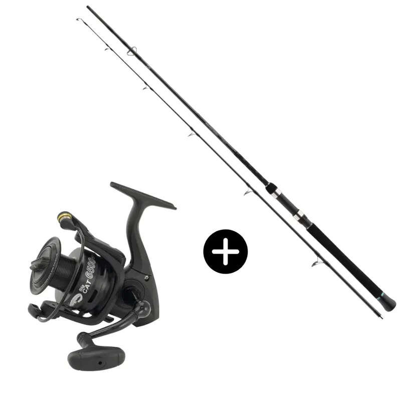 Expresní Doručení Wels Spinn Set Daiwa Powermesh Catfish Spin 215cm -190g + Ryobi Ecusima Big Cat 6500