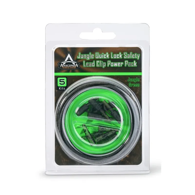 Anaconda Jungle Green RS Safety Lead Clip Power Pack Kit Nová Kolekce