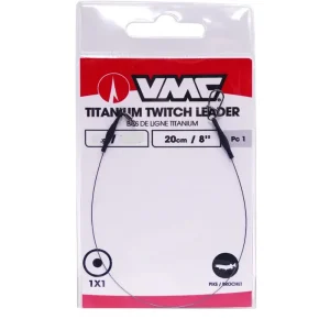 Nová Kolekce VMC Titanium Twitch Leader 8kg 20cm