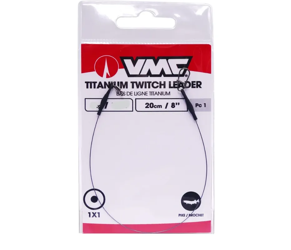 Nová Kolekce VMC Titanium Twitch Leader 8kg 20cm