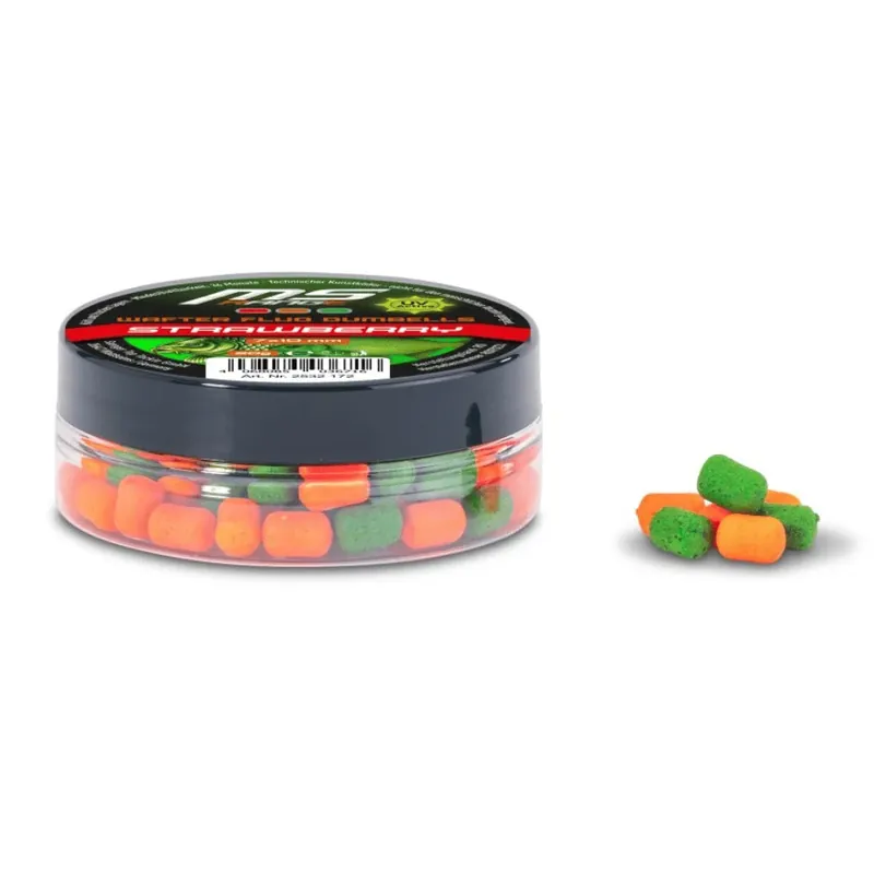 MS Range Wafter Fluo Dumbells Mix 7x10 mm Strawberry Omezená Nabídka