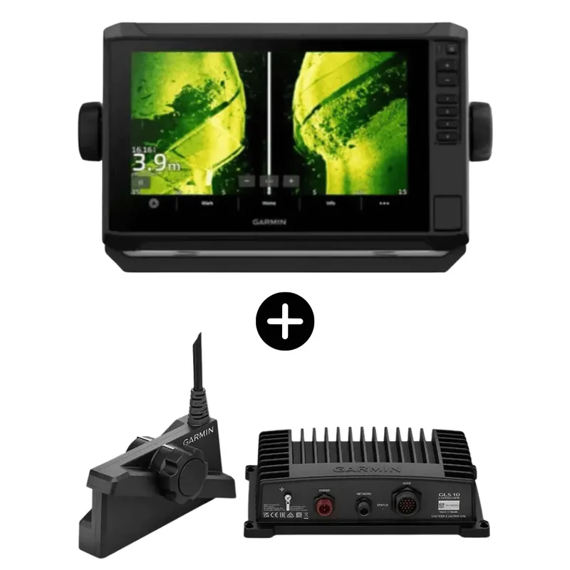 Aktuální Garmin Set Echomap UHD2 92sv ohne Geber + LiveScope Plus System w/ LVS34+GLS10
