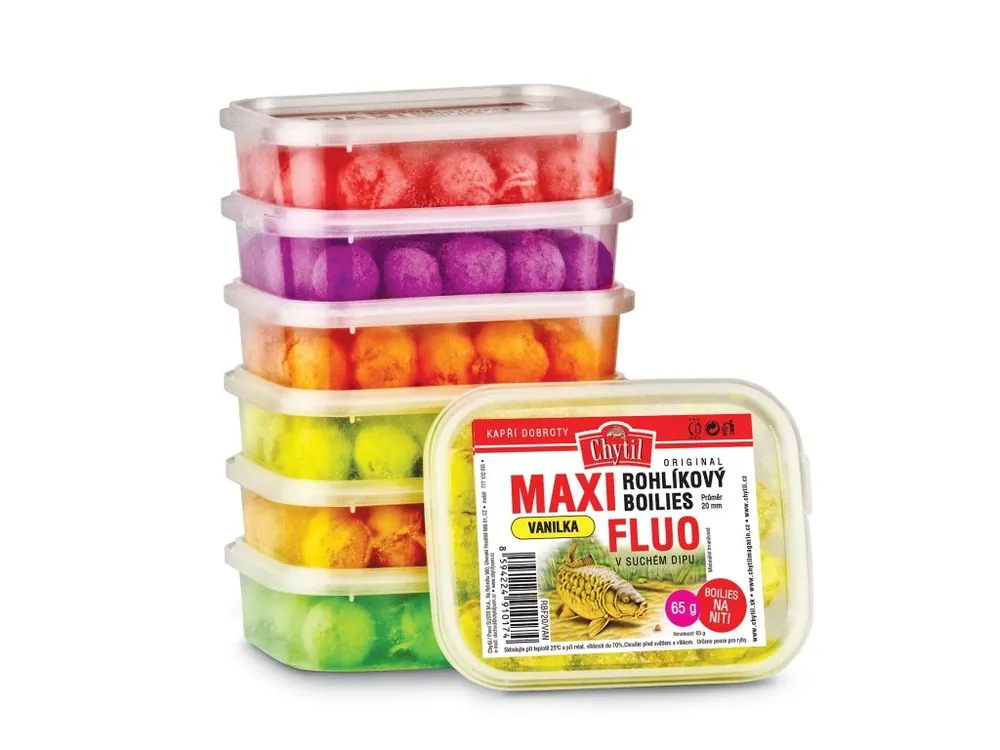 Rohlíkový boilies Maxi FLUO 20 mm, 65g Akční Cena