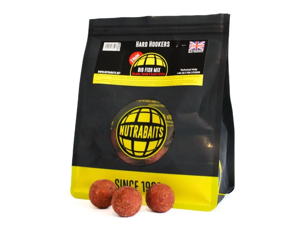 Přímo Od Výrobce Big Fish Mix salmon,caviár a black pepr Hard Hookers 24 mm 300 g