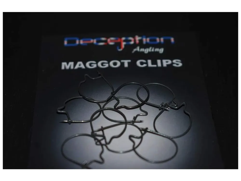 Originální Deception Angling Maggot clips QTY 10