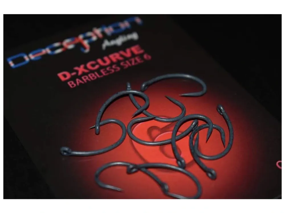 Zlevněný Háček bez protihrotu Deception Angling D-XCURVE