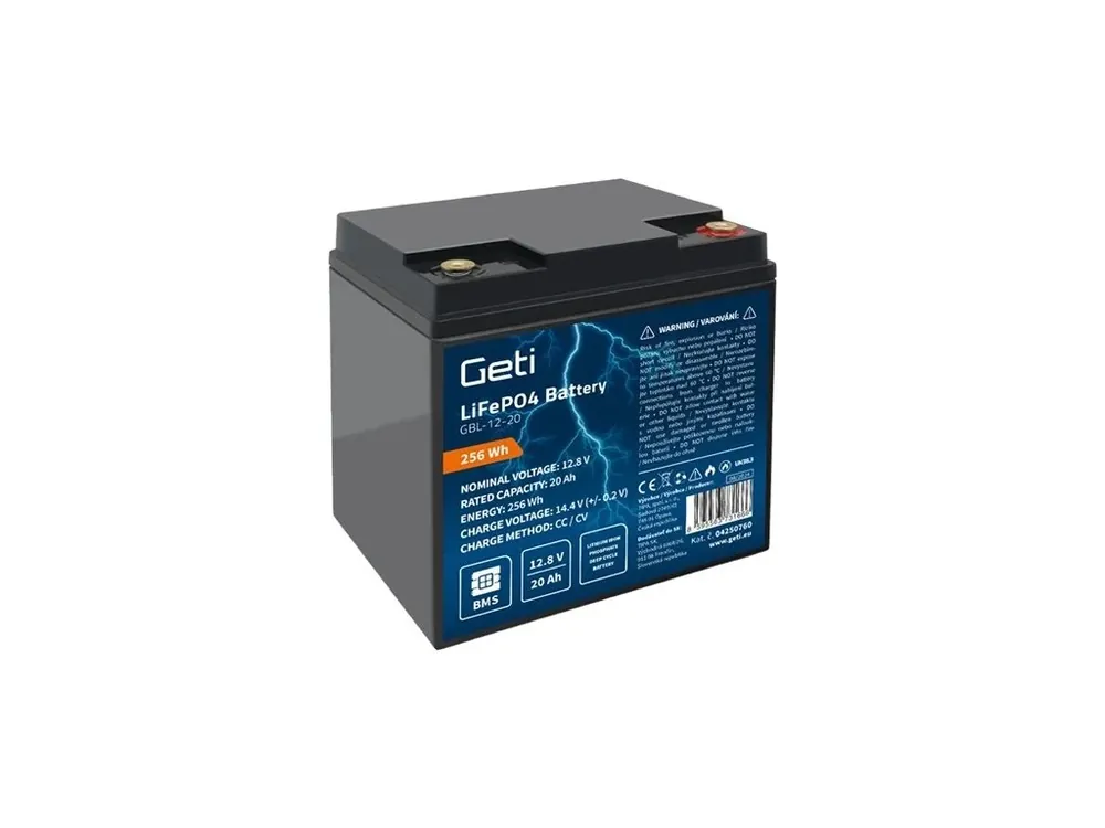 Cenová Bomba Baterie LiFePO4 12,8V 20Ah GETI GBL-12-20