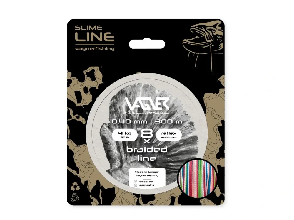 VAGNER Braided Line Reflex Multicolor (300m) (Barva Reflexní barevná, Velikost 0,5) Autentický