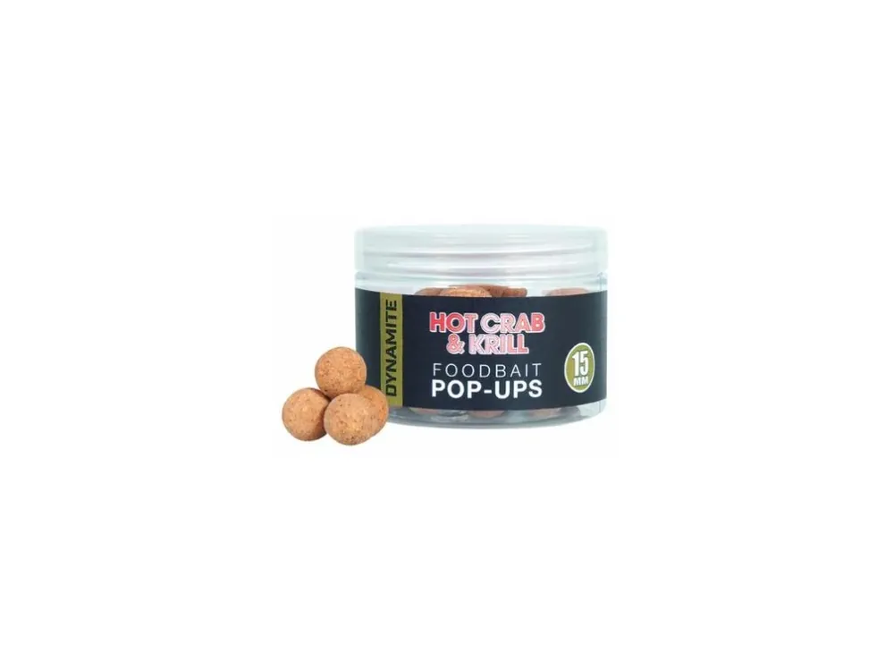 Dynamite Baits Pop-Ups Hot Crab & Krill 15 mm 42g Vysoce Kvalitní