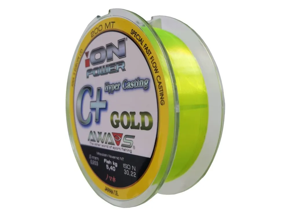 Značkový Vlasec AWA‘S Ion Power C+ Hyper Casting Gold 200m