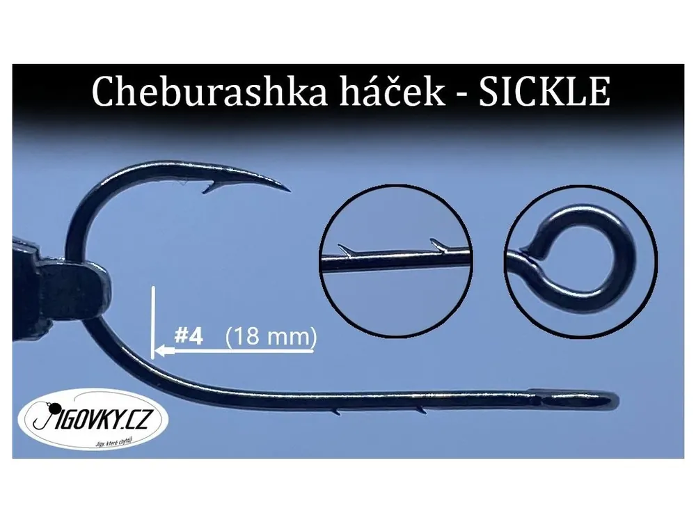 Cheburashka háček - SICKLE, 4, 10 ks Vrácení Zdarma