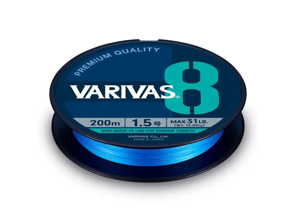 Kup Teď Šňůra VARIVAS 8 Ocean Blue 1,0 150m 0,165mm 9,06kg