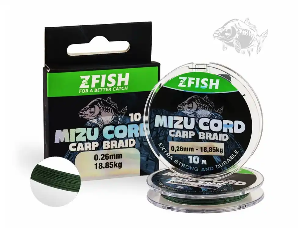 ZFISH Šňůrka MizuCord Carp braid line 10m Cenový Hit