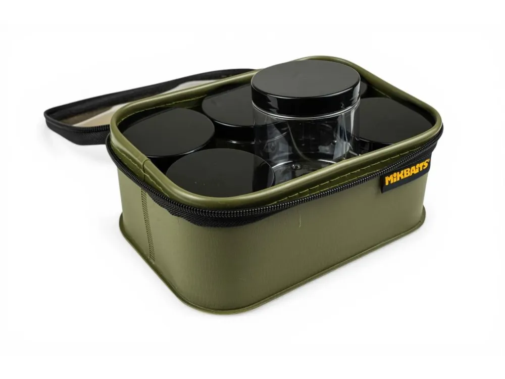 Mikbaits Pouzdro na nástrahy Bait Box + 6 kelímků Ověřený