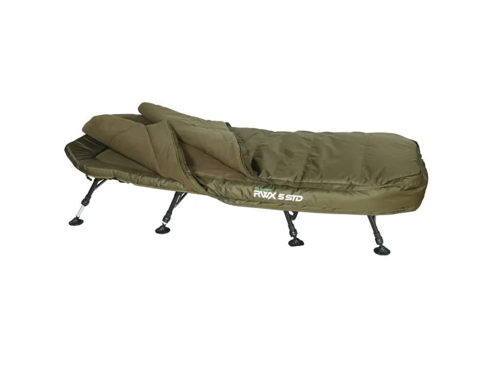Cenová Bomba Giants fishing Lehátko + spací pytel Bedchair/Sleeping Bag System RWX 5 STD