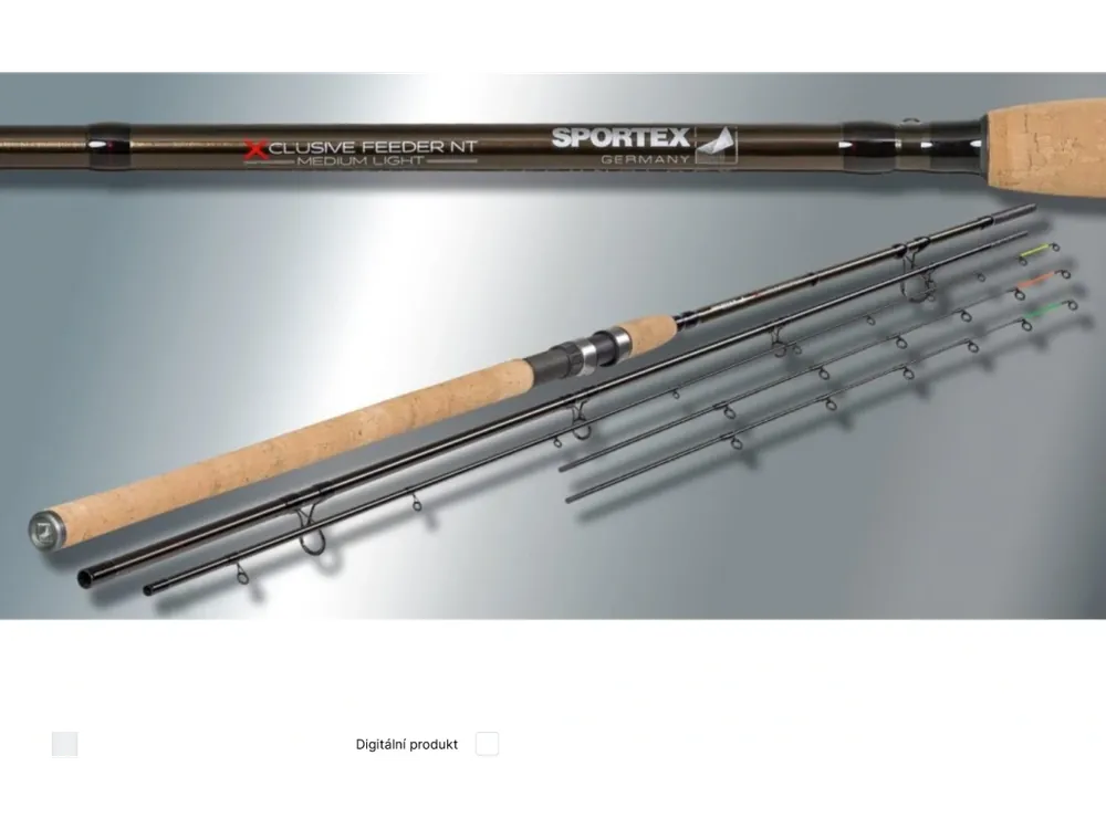 Objednat Nyní Sportex - Náhradní feederová špice XCLUSIVE FEEDER NT LIGHT 360cm