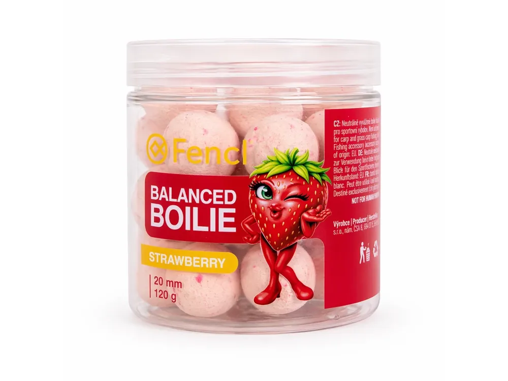 Fencl Balanced Boilie Strawberry 120 g Nejlepší Cena