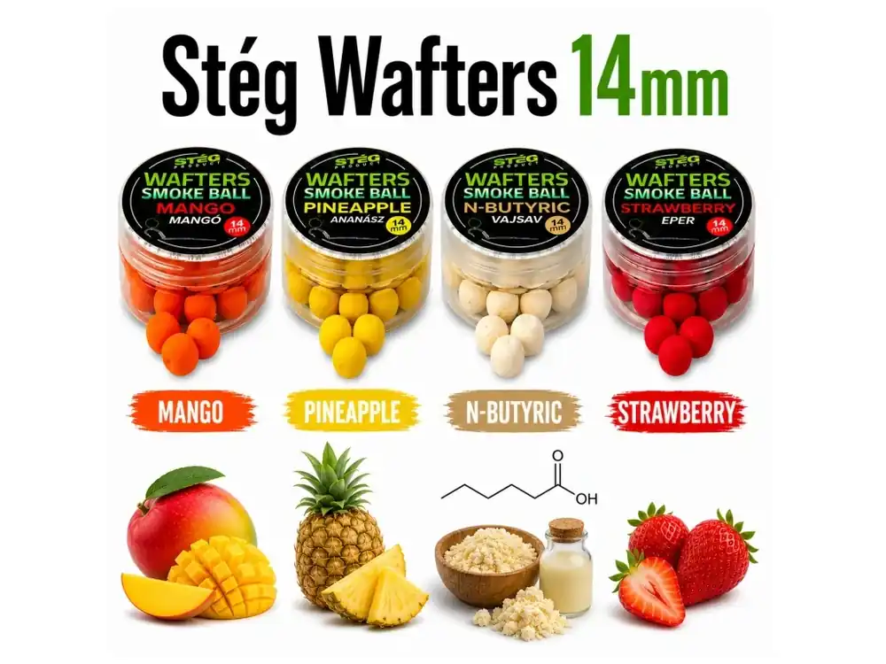 Rychlé Dodání Stég Wafters Smoke Ball 14mm 40gr