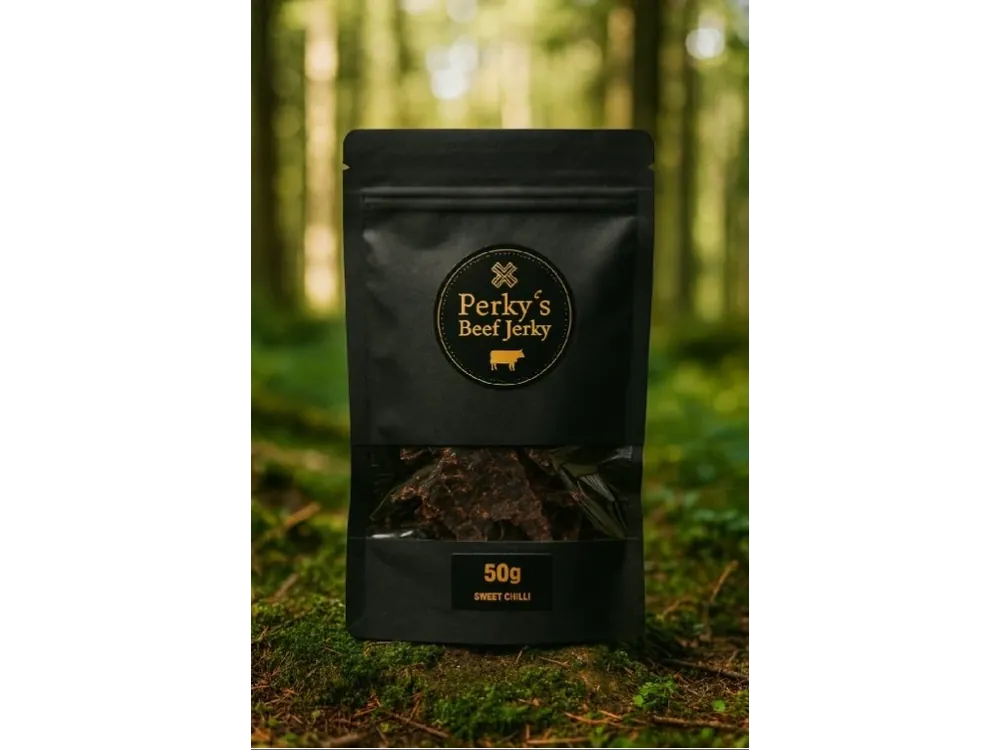 Sweet Chilli Sušené hovězí maso Perky‘s Jerky 50g Vrácení Zdarma