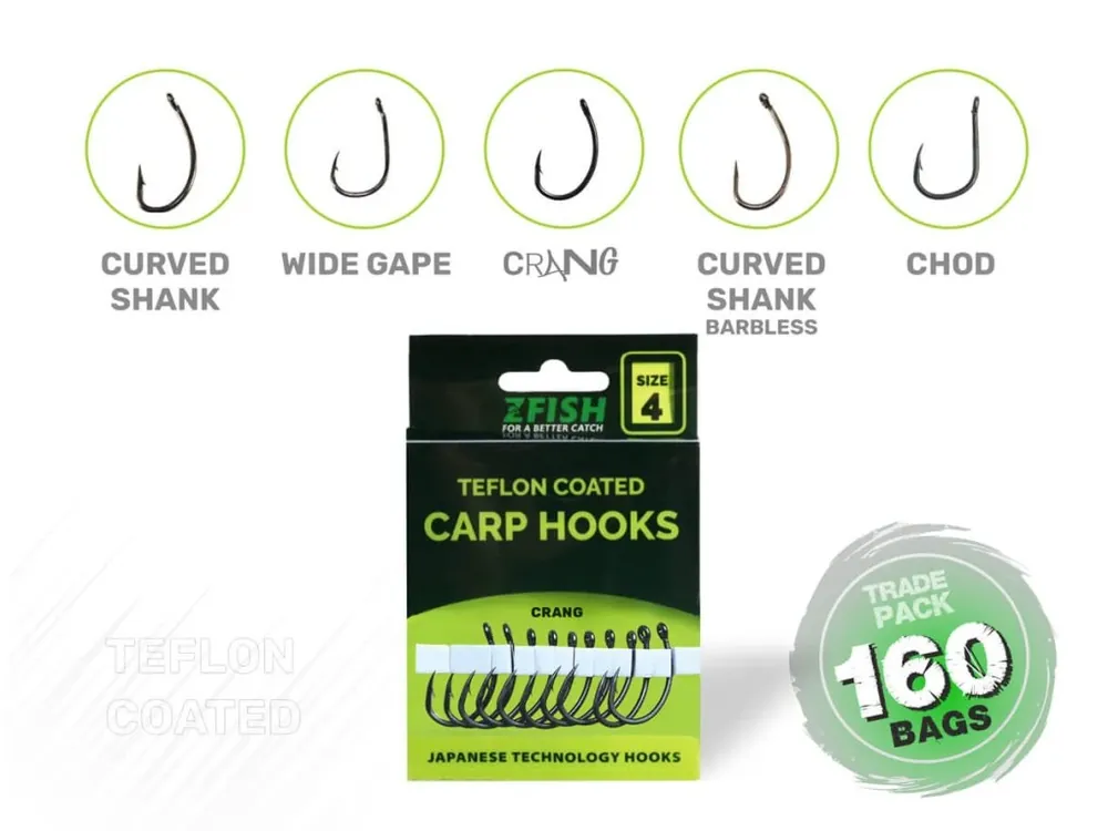 Zlevněný ZFISH Trade Pack Teflonové Háčky 160ks