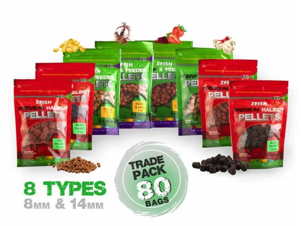 Vrácení Zdarma ZFISH Trade Pack Premium Pelety 80 balení