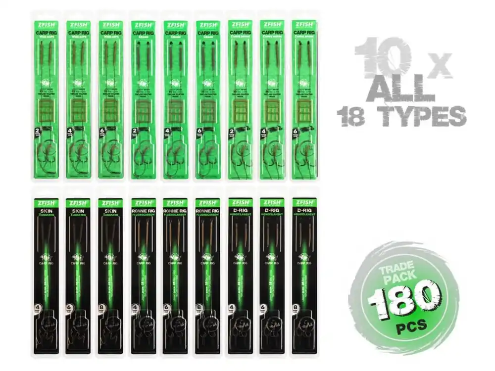 Nejprodávanější ZFISH Trade Pack Hotové Návazce 180ks