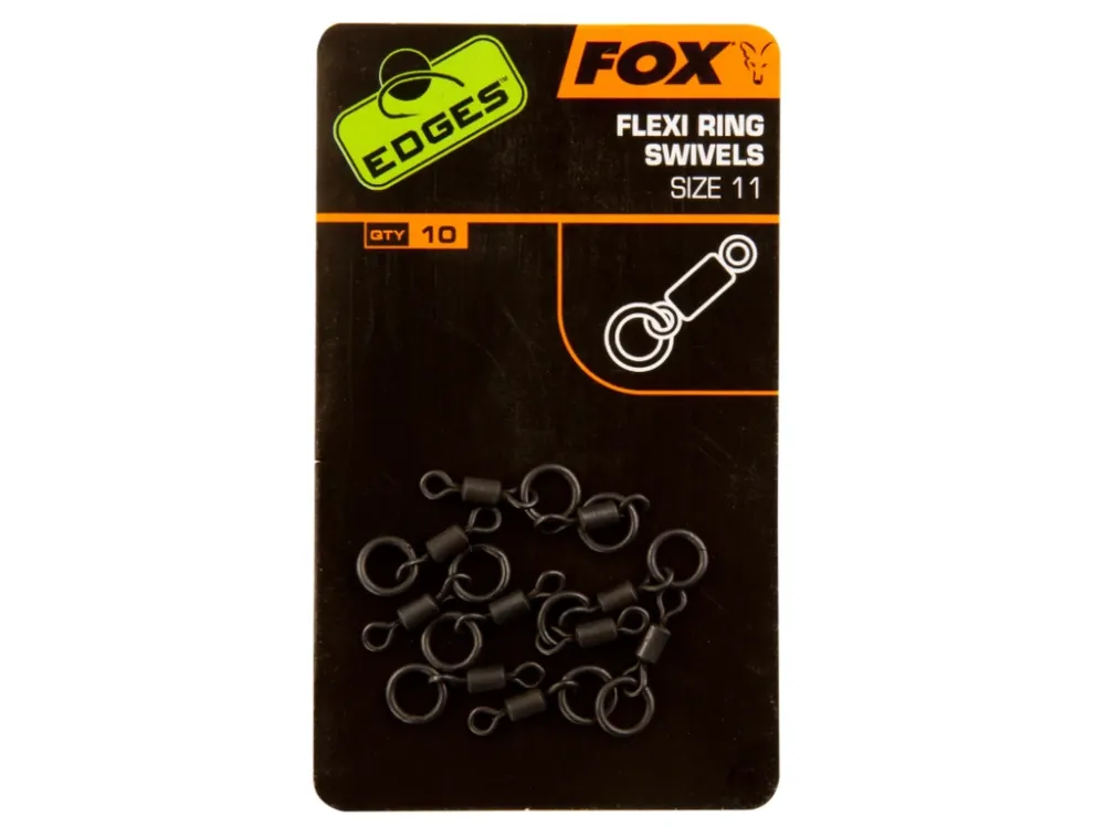 Bezpečná Platba Fox Obratlíky s kroužkem Edges Flexi Ring Swivel 10ks