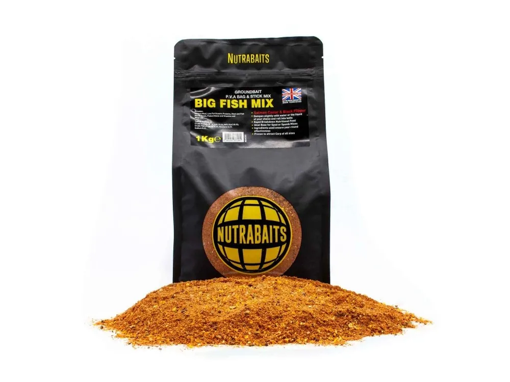 Oblíbený Nutrabaits Krmitková Směs Big Fish Mix Losos Kaviar a Černý Pepř