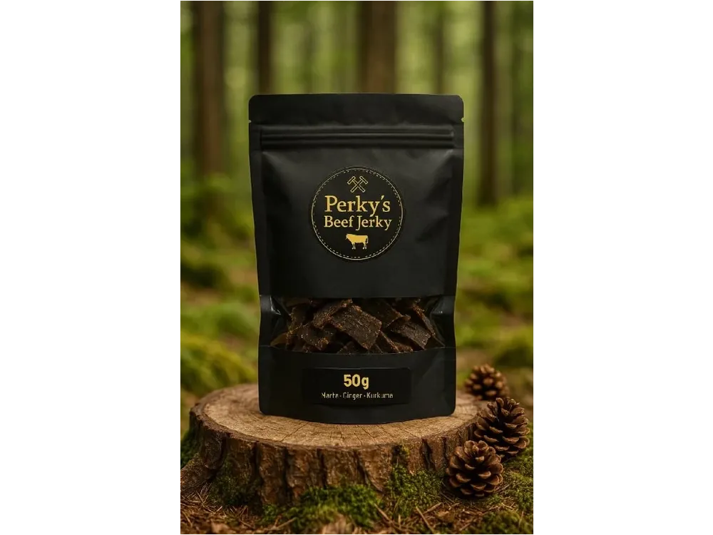 Nejprodávanější Marťa - Ginger - Kurkuma Sušené hovězí maso Perky‘s Jerky 50g