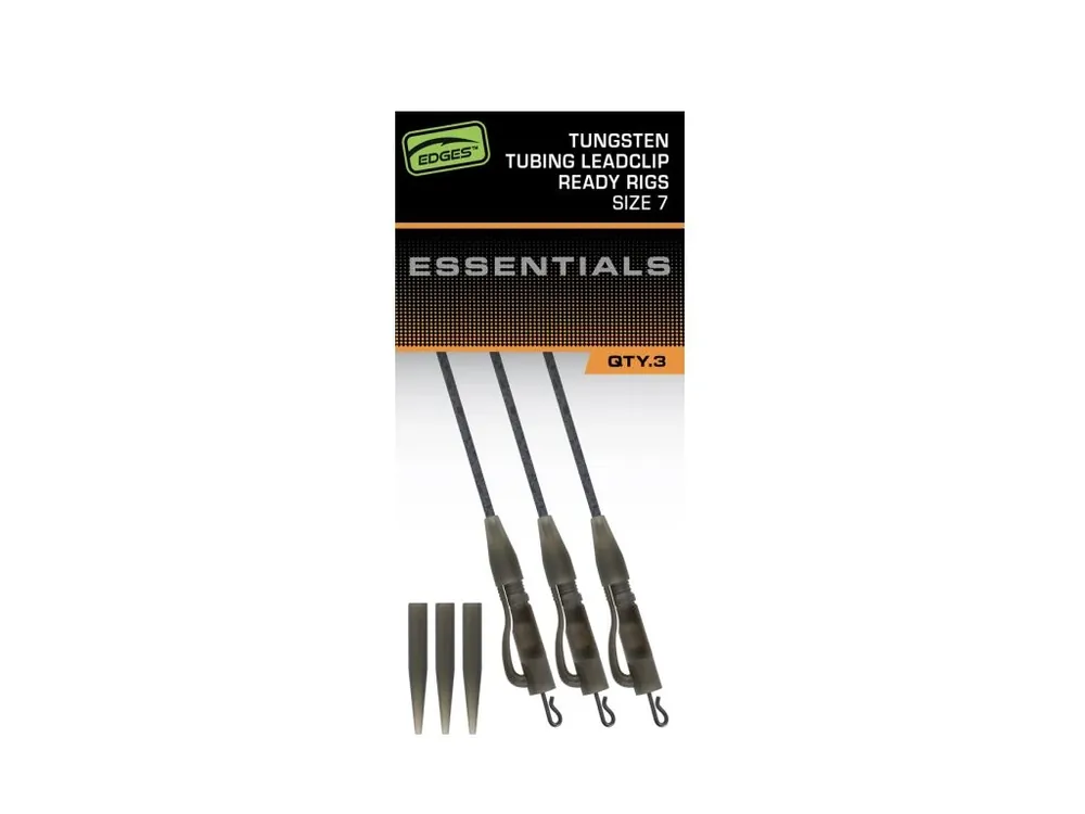 Fox Závěsky Edges Tungsten Tubing Leadclip Ready Rigs Size 7, 3 ks - ESSENTIALS Ověřený