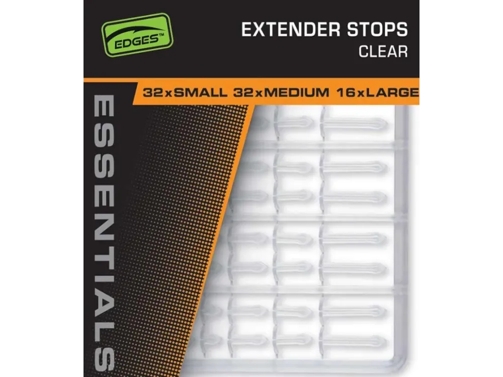 Super Cena Fox Zarážky Edges Essentials Extender Stops Clear 2ks