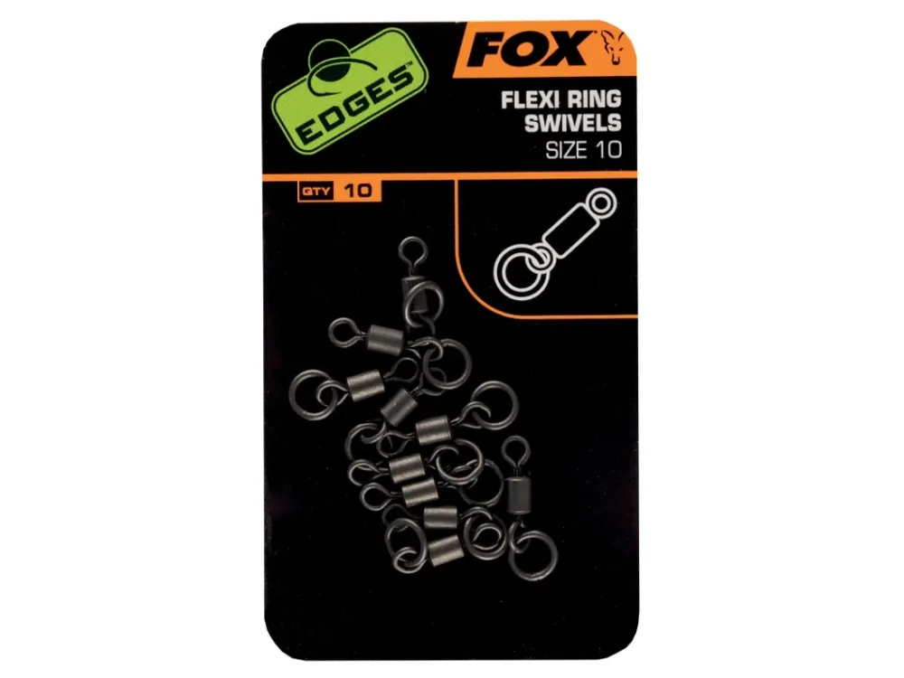 Časově Omezené Fox Obratlíky s kroužkem Edges Flexi Ring Swivel