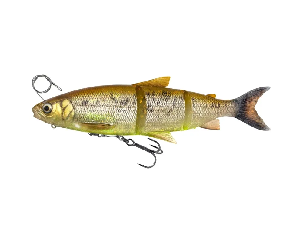Savage Gear Gumová nástraha 3D Line Thru Whitefish - MS Brown Chartreuse - 17 cm Výhodná Nabídka