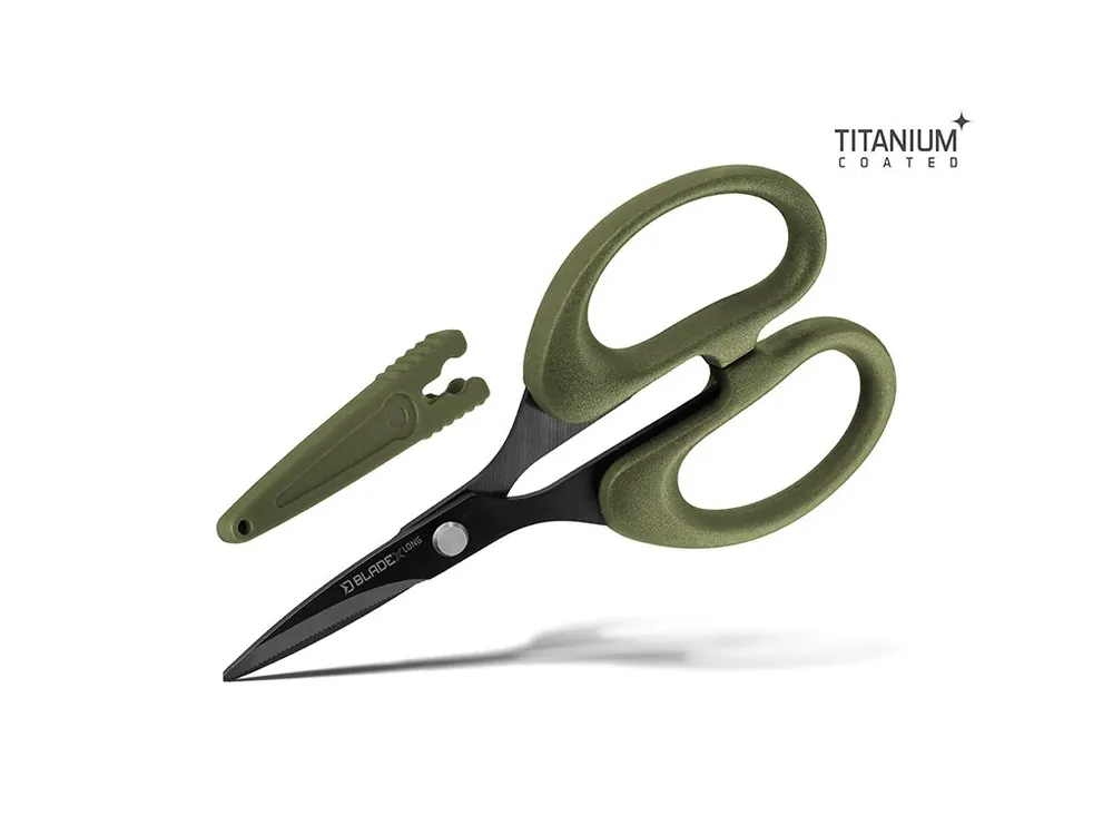 Nůžky s vroubky Delphin BladeX Long Titan Vysoce Kvalitní