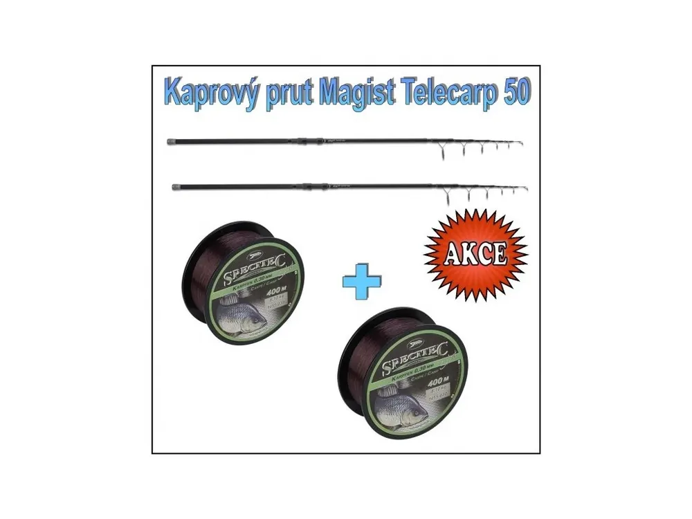 Sezónní Sleva Kaprový teleskop Anaconda Magist Telecarp s 50 mm očkem Model 3,60m / 3,00lb