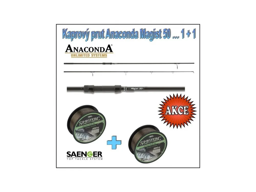 Kaprový prut Anaconda Magist 50 … 1 + 1 Nejprodávanější