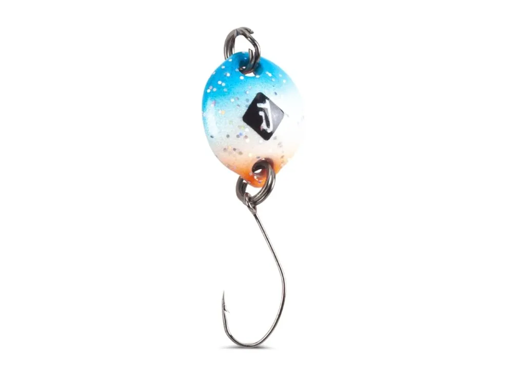 Autentický Iron Trout třpytka Button Spoon vzor FRO 1,8 g