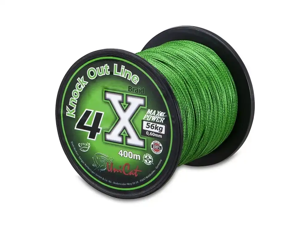 Ověřený Uni Cat šňůra 4 X Knock Out Line 0,60mm, 400m, 56 kg