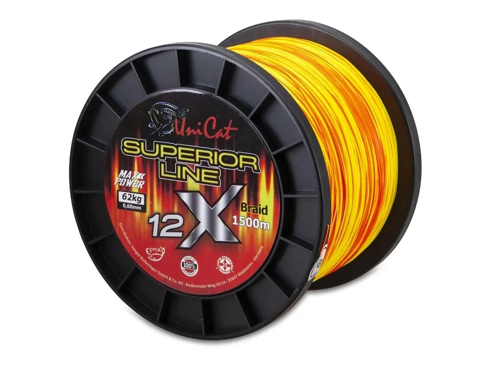 Sezónní Sleva Uni Cat šňůra 12 X Superior Line 0,60mm, 1500m, 62 kg