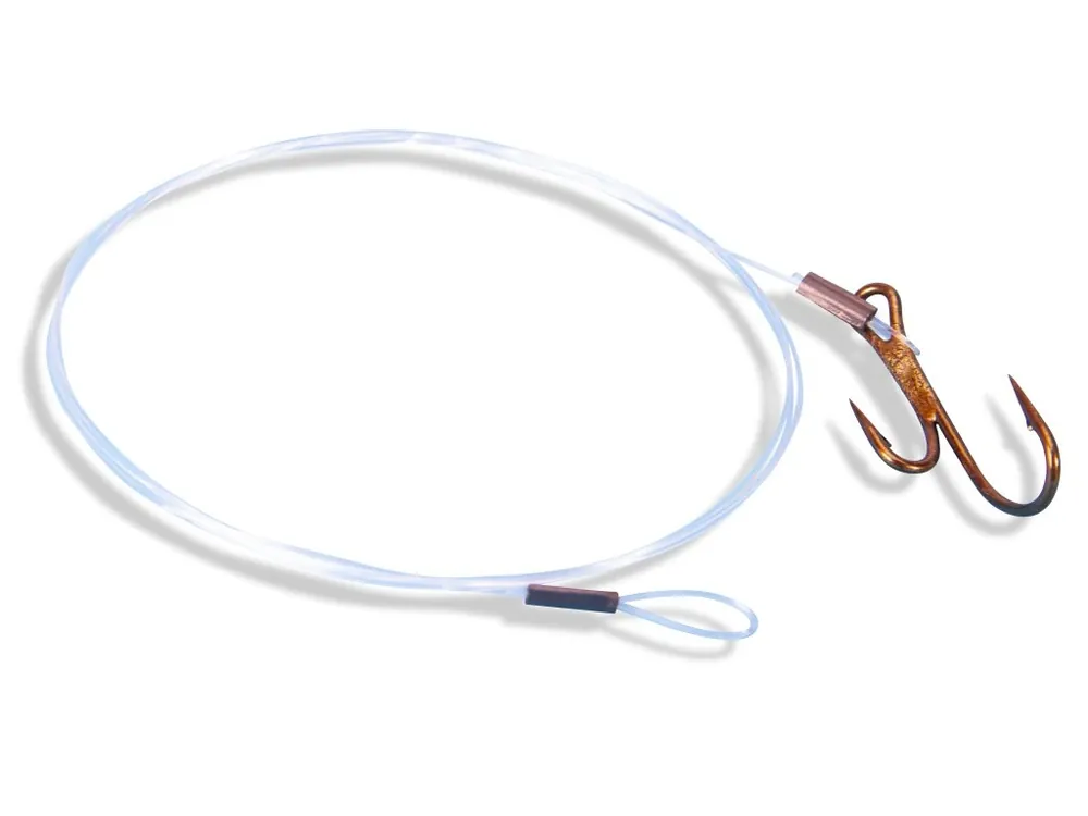 Saenger fluorocarbon s dvojháčkem, vel. 4, 55 cm/0,30 mm Expresní Doručení