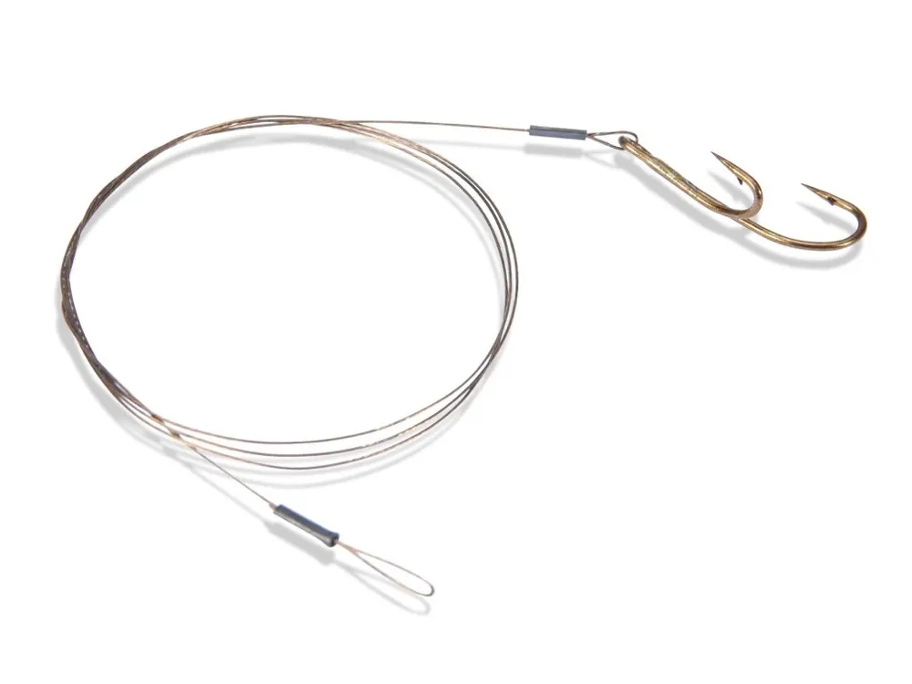 Saenger lanko s dvojháčkem Ryder hook , vel. 2/0, 60 cm/15 kg Top Prodej