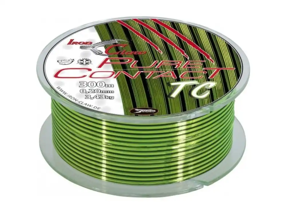 Originální Iron Claw vlasec Pure Contact Mono Line Camo 300m 0,14mm 1,85kg