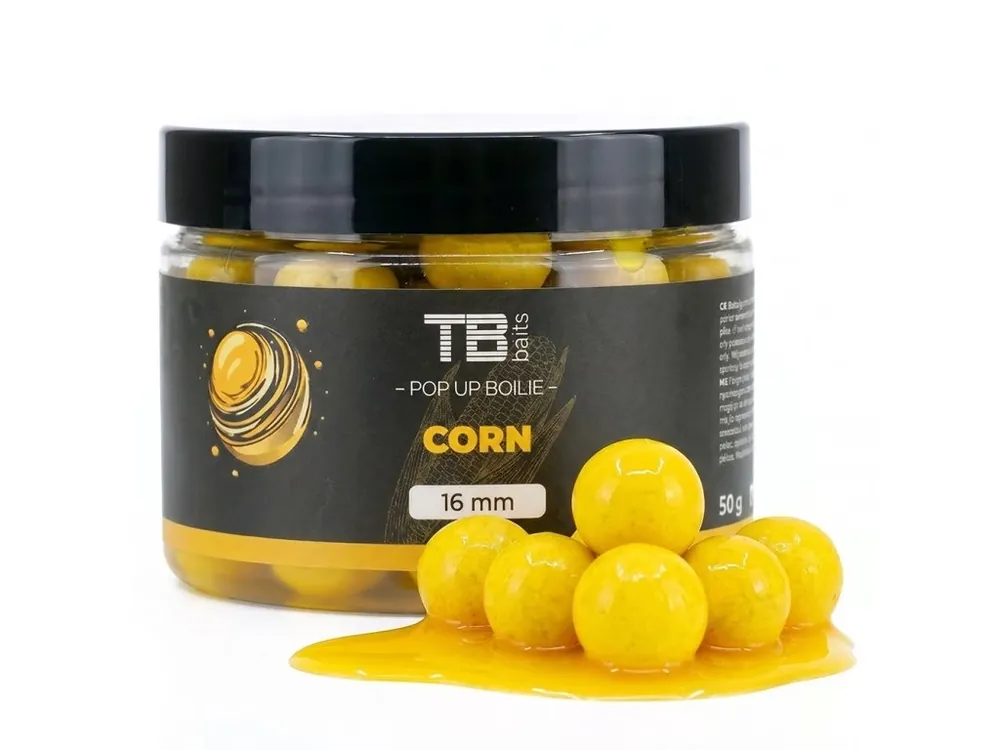 TB Baits Plovoucí Boilie Pop-Up Corn + NHDC 50 g 16 mm Bezpečná Platba