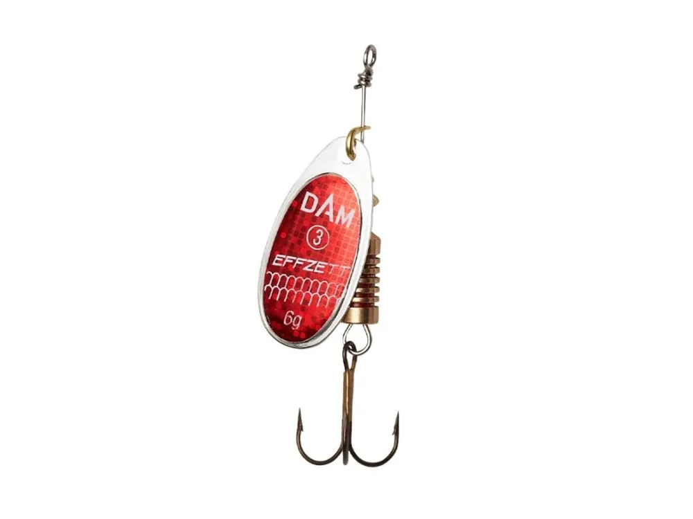 DAM Třpytka Effzett Standard Spinner Sinking Reflex Red 10g vel.4 Expresní Doručení